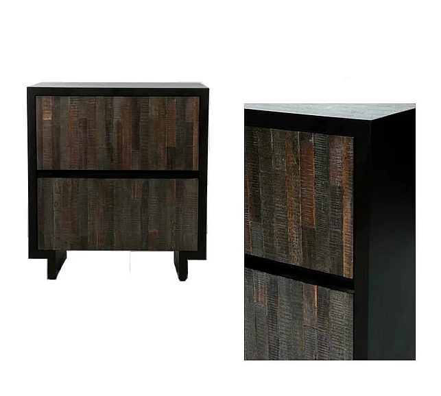 Indo Puri Boardwalk Nightstand in Espresso