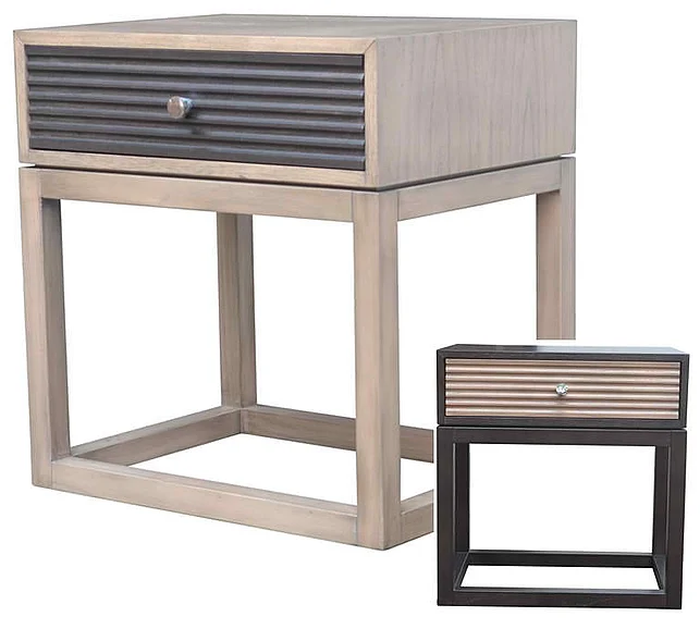 Indo Puri Lani Nightstand in Sand