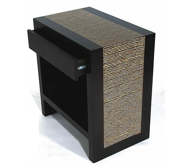 Indo Puri Metro Coco Nightstand in Espresso