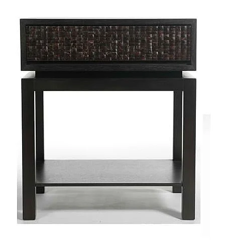 Indo Puri Nusa Coco Front Nightstand in Espresso