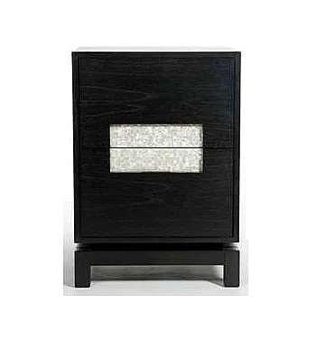 Indo Puri Pulo MOP Nightstand in Espresso