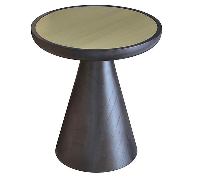 Indo Puri T3 Sculpted Side Table in Dark Aniseed