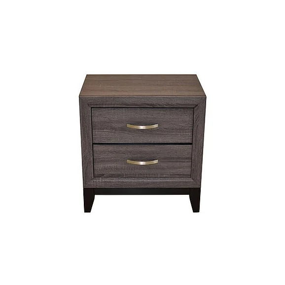 Galaxy Home Sierra Nightstand in Gray 808857696809