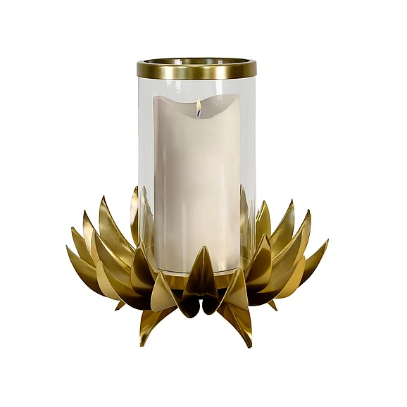 Worlds Away Large Palm Tree Hurricane in Antique Brass SIRIUS LG