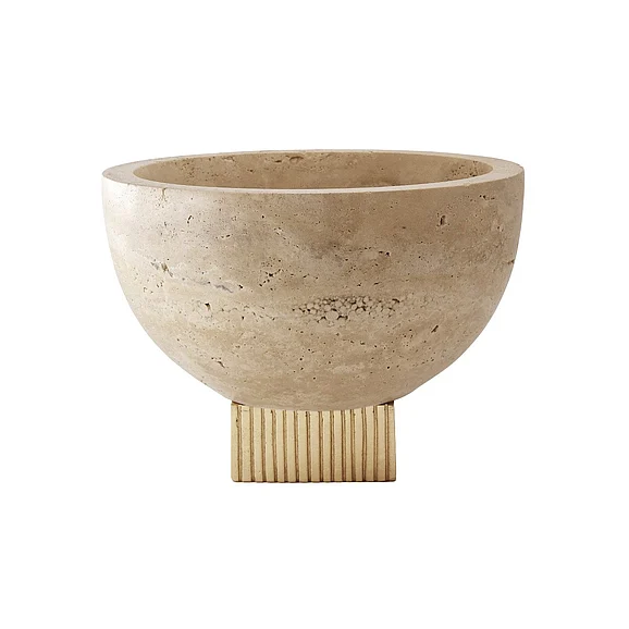 Worlds Away Sita Travertine Marble Bowl SITA