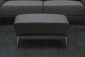 J&M Furniture King Ottoman in Grey CLOSEOUT