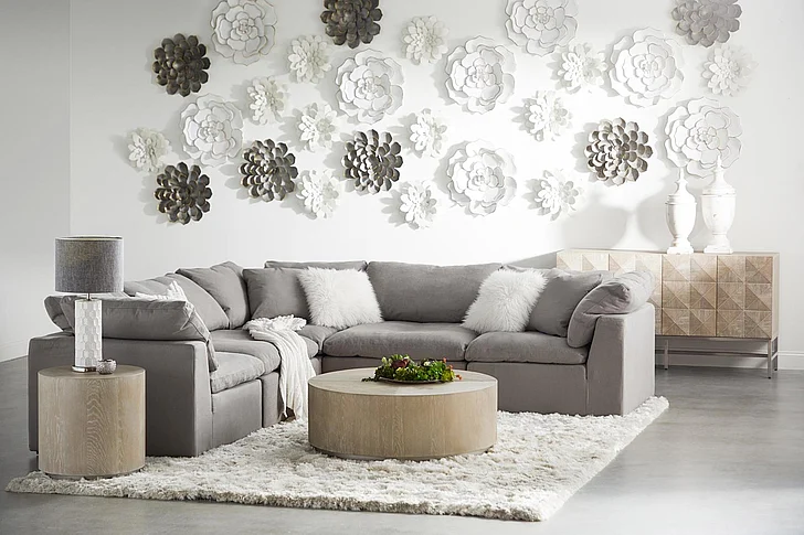Essentials For Living Sky Modular Sectional in Peyton Slate