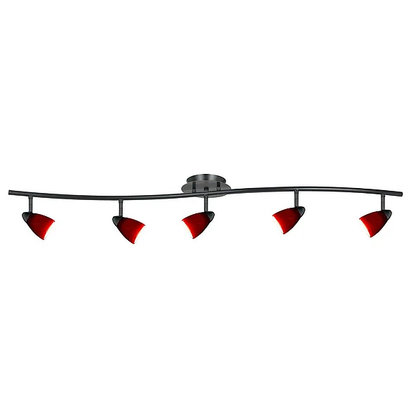 Cal Lighting Serpentine Rail Light SL-954-5-DBBRED