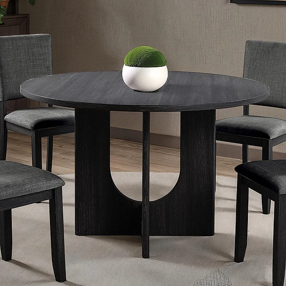 Furniture of America Oberto Round Dining Table SL3406DG-RT
