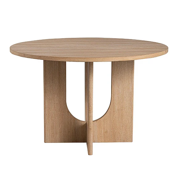 Furniture of America Oberto Round Dining Table in Natural SL3406NT-RT