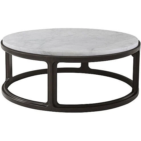 Theodore Alexander Steve Leung Inherit Round Marble Cocktail Table SLD51027