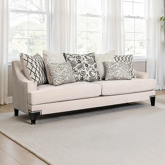 Furniture of America Sisseton Loveseat in Taupe SM2201TP-LV