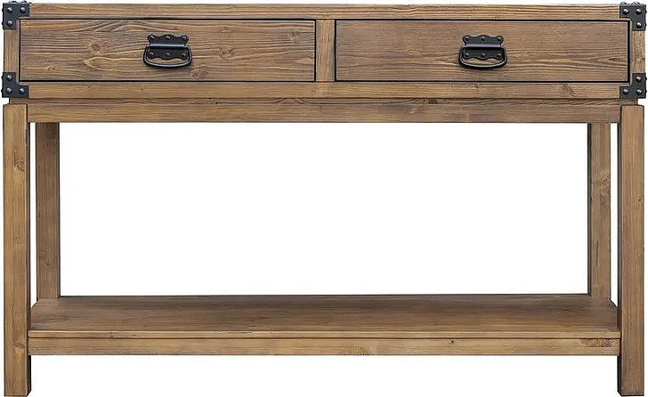 Cottage Creek Summit 2 Drawer Console Table in Chestnut 67458