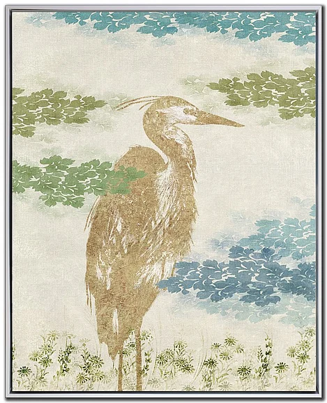 Streamline Art Heron Collage Stand E893435