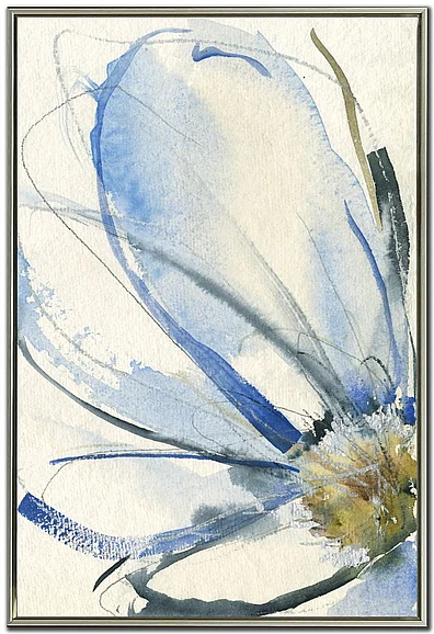 Streamline Art Cobalt and Paynes Petals I E893640