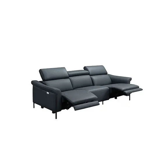 Whiteline Modern Martine Sofa in Blue SO2053L-BLU