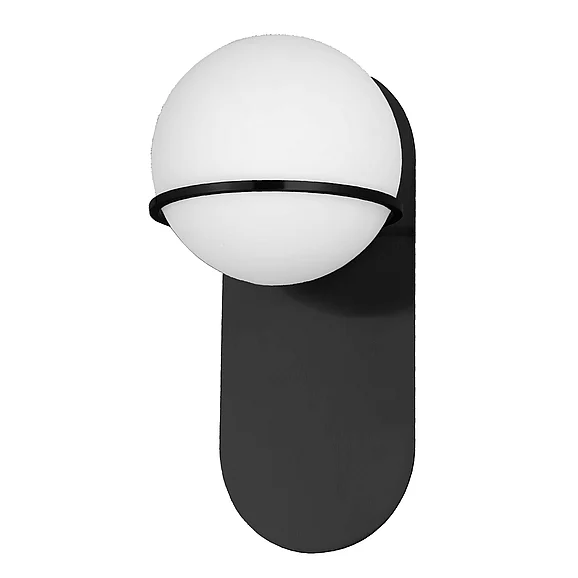 Dainolite 1LT Wall Sconce, MB w/ WH Glass SOF-121W-MB