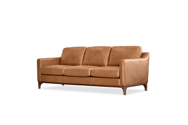 Mobital Cuff Sofa Tan Leather SOF-CUFF-TAN9-WALN