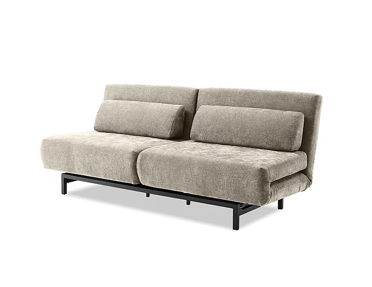 Mobital Iso Swivel Sofa-Bed Driftwood Chenille Fabric SOF-ISO1-DRIF-PCBLA