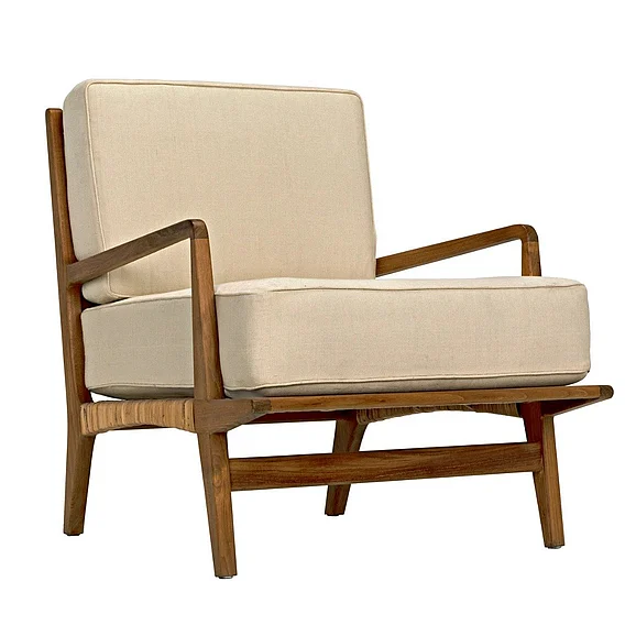 Noir Furniture Allister Chair in Brown SOF202T