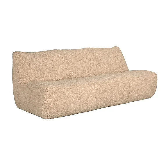 Noir Furniture McClain 3 Seater in Camel Fabric SOF332CMF