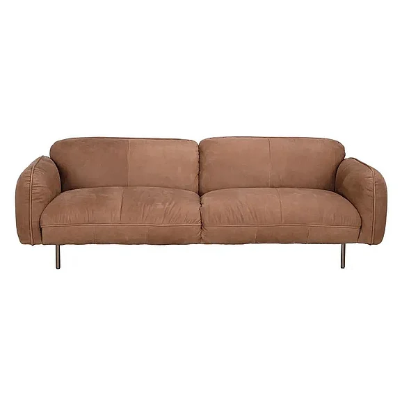 Noir Furniture Franklin Sofa in Coris Brown Leather SOF333BRL