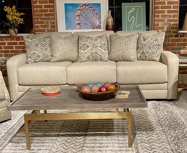 Corinthian 7800 Bryce Sofa in Prestige Wheat FG7803