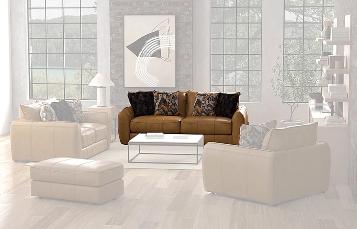 Jackson Corvara Sofa in Caramel 2406-03/1273-16/3073-16