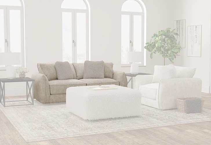 Jackson Bankside Sofa in Parchment/Natural 2206-03/1760-26/2555-01