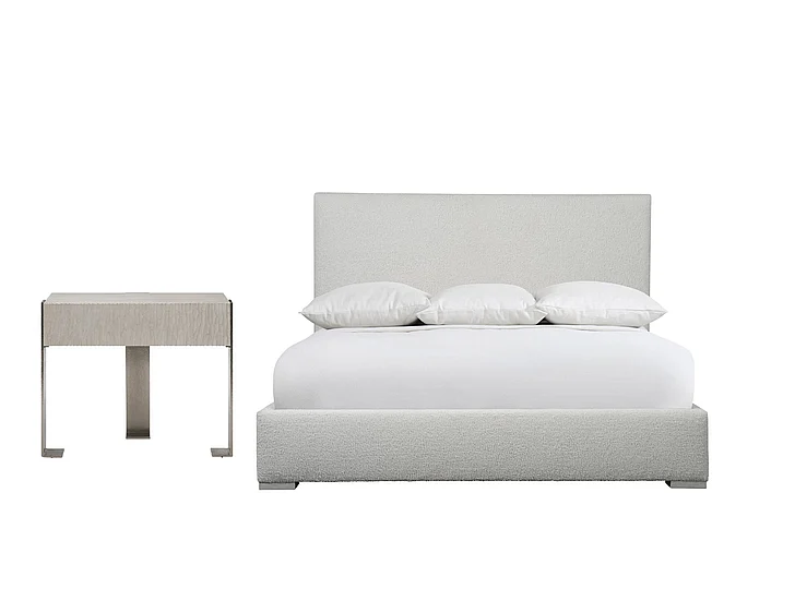 Bernhardt Clarendon 2pc Solaria Queen Upholstered Panel Bedroom Set