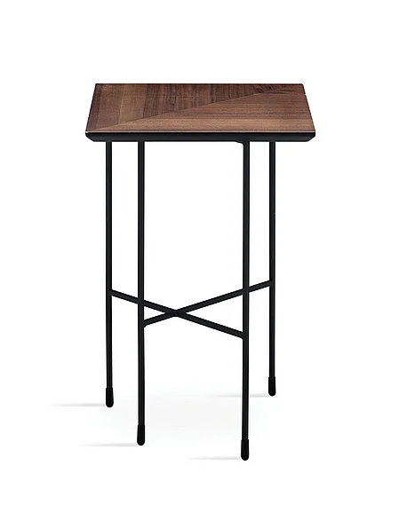Enza Home Solaro Side Table-Walnut 01291842