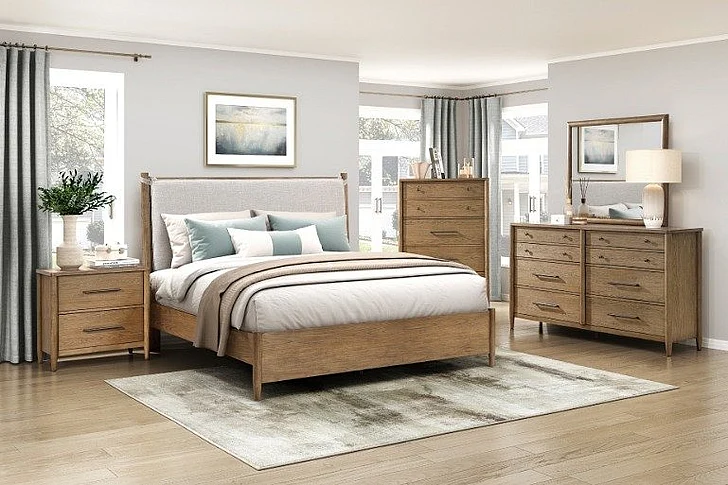 Homelegance Sonoma 2pc Platform Bedroom Set in Brown