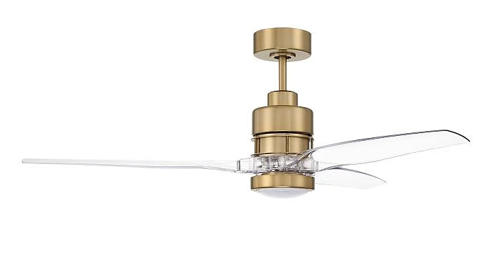 Craftmade Sonnet 52" Ceiling Fan no Wifi in Satin Brass SON52SB3-CAP-NWF