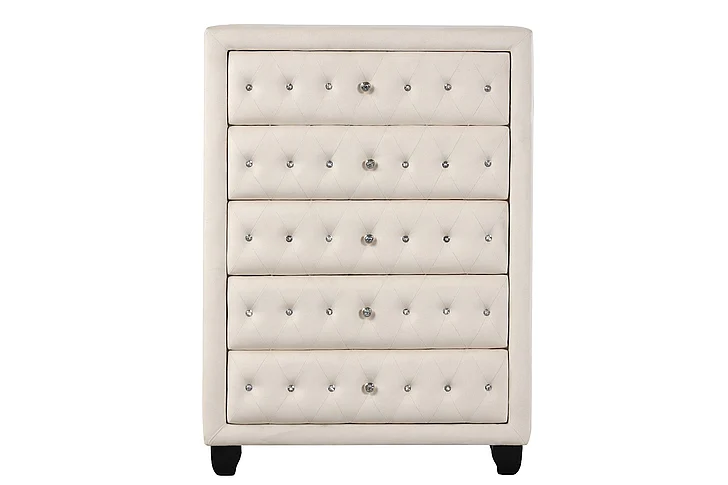 Galaxy Home Sophia Chest in Cream 601955554060