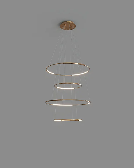 Birot Lighting Spin-4, Rose Copper COL-120-4-O