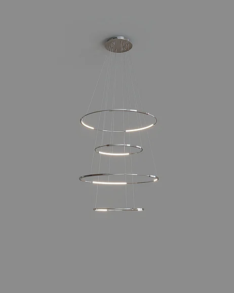 Birot Lighting Spin-4, Chrome COL-120-4-C