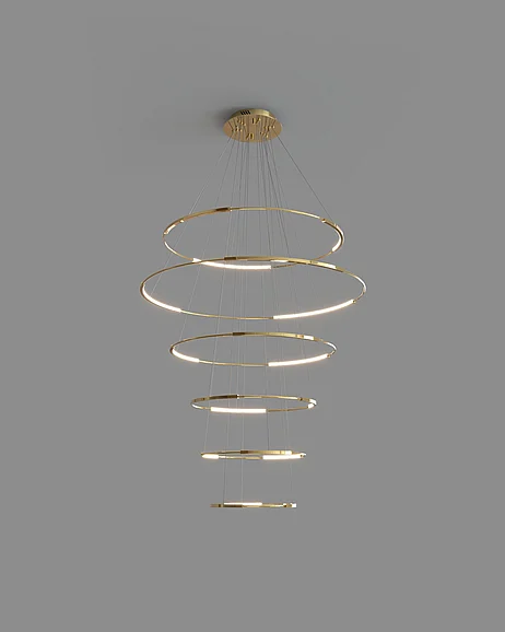 Birot Lighting Spin-6, Gold COL-120-6-D