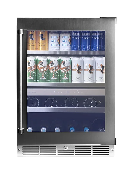 Silhouette Pro Gen 3 24″ Built-in Wine And Beverage Center in Stainless Steel SPRWBC052D3SS