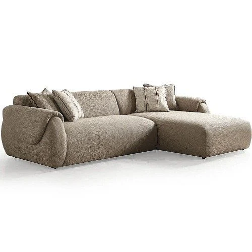 Whiteline Modern Flore Sectional in Taupe SR2048F-TAU