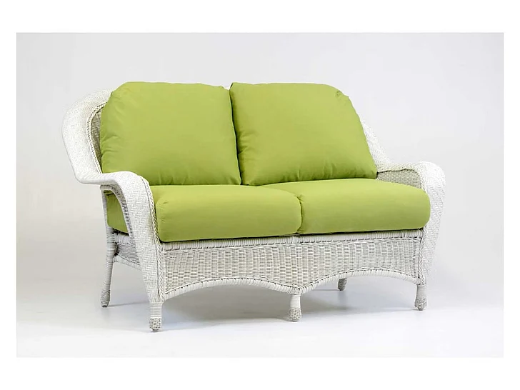 South Sea Outdoor Key West Loveseat in Frame Rustic White Finish 75402-RUW