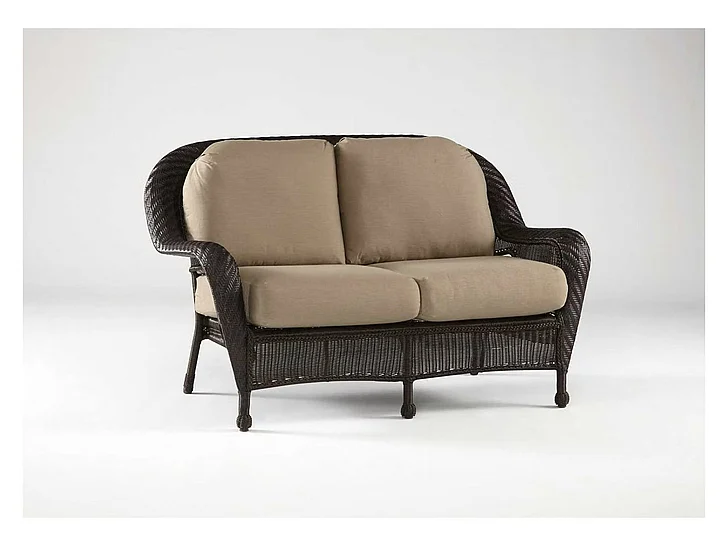 South Sea Outdoor Key West Loveseat in Frame Chocolate Finish 75402-CHO