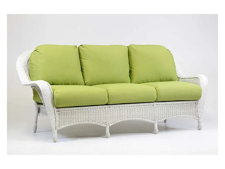 South Sea Outdoor Key West Sofa in Frame Rustic White Finish 75403-RUW