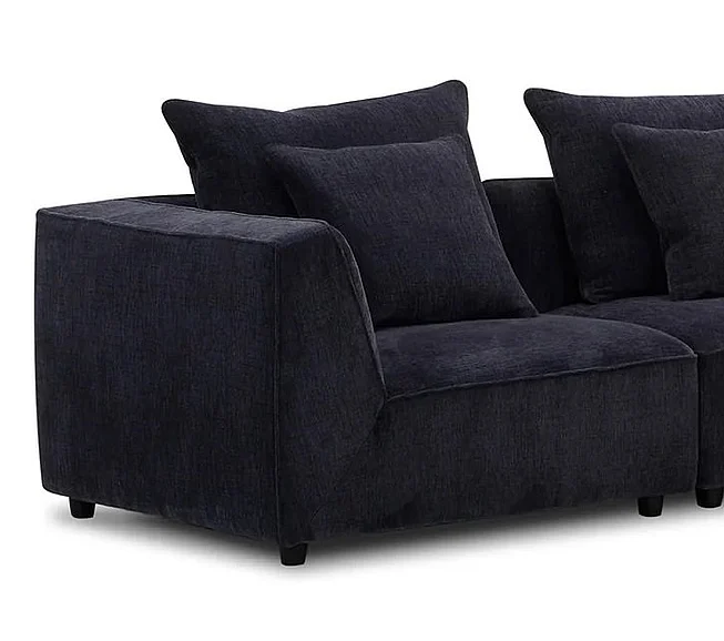 Parker House Recess Corner Chair with 1 Back and 1 Toss Pillow in Reptile Blue SREC#955-RPBL CLOSEOUT