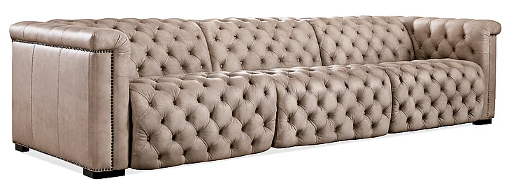 Hooker Furniture MS Savion Grandier Power Recliner Sofa with Power Headrest in Dark Wood SS434-GP3-082 PROMO