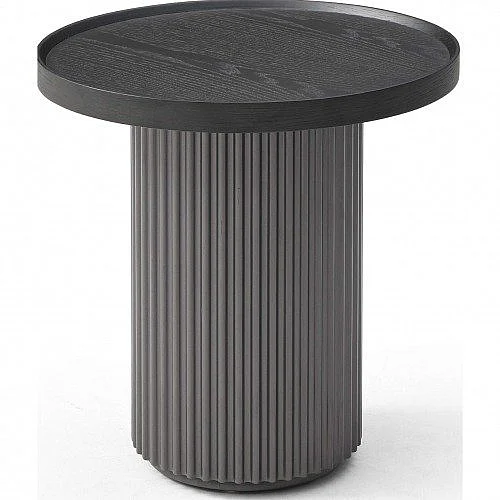 Whiteline Modern Heidi Side Table in Dark Grey ST1842-DGRY