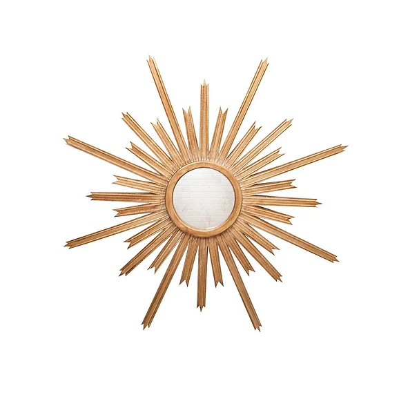 Worlds Away Starlata Starburst Mirror Gold Lf STARLATA G