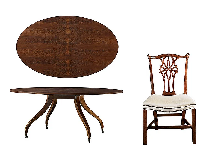 Baker Stately Homes 5pc Dining Room Set
