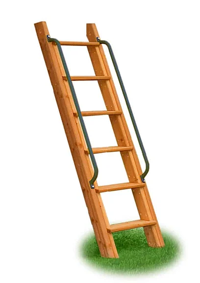 Eastern Jungle Gym 65′ Wooden Step Ladder w/ Handrails
