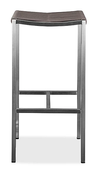 Whiteline Modern Living Stone Backless Outdoor Barstool in Taupe BS1597-NBAC (Set of 4) CLOSEOUT