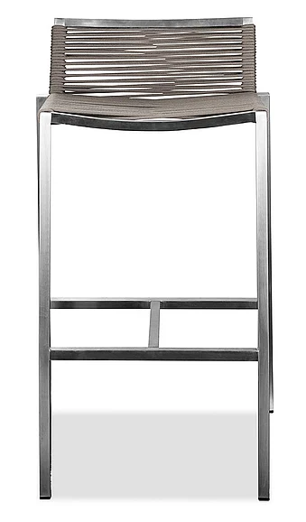 Whiteline Modern Living Stone Outdoor Barstool in Taupe BS1597-WBAC (Set of 4) CLOSEOUT